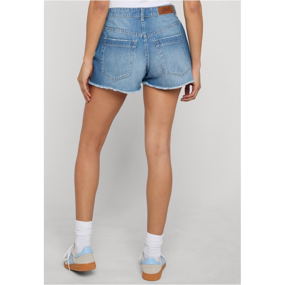 Urban Classics - Destroyed Denim Shorts - Blue